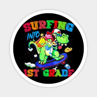 Into 1St Grade Dinosaur T Rex Back To School Magnet